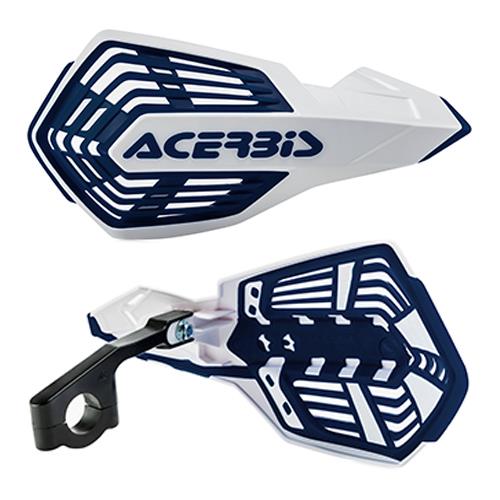 Acerbis X-Future Vented Handguards White Blue TM EN 300 ES FI 2T 2020 - 2024